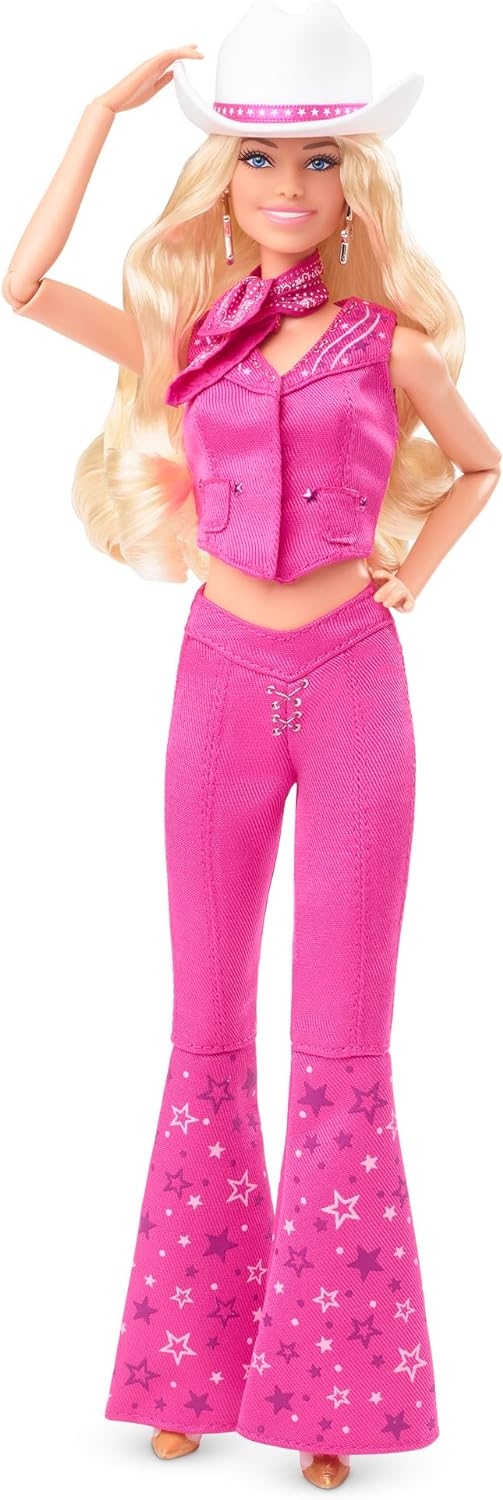 Barbie Movie Pembe Kovboy Kıyafetli Bebek HPK00