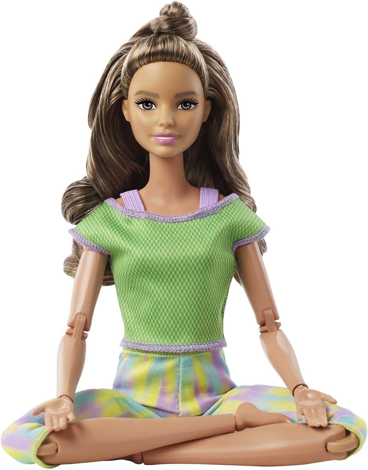 Barbie Sonsuz Hareket Bebeği Yeşil Taytlı GXF05
