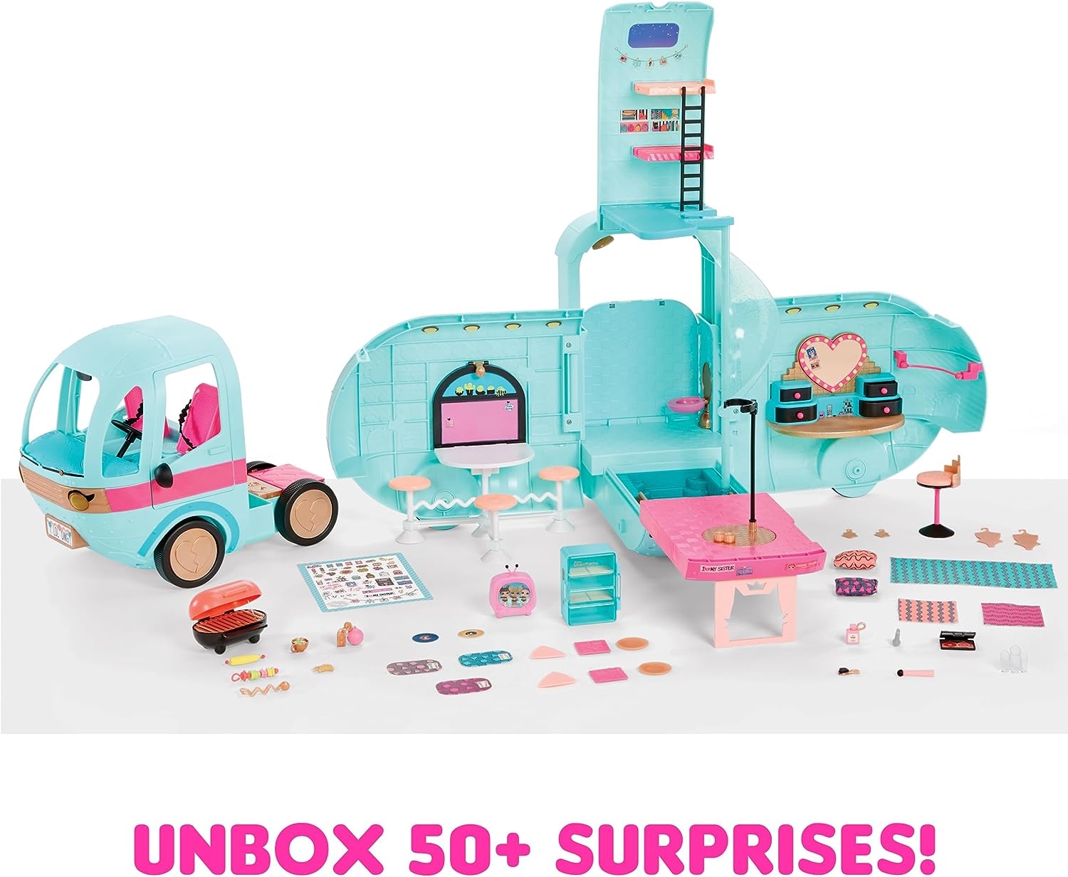L.O.L. Surprise OMG Glam N’ Go Camper Moda Karavan 4 In 1 