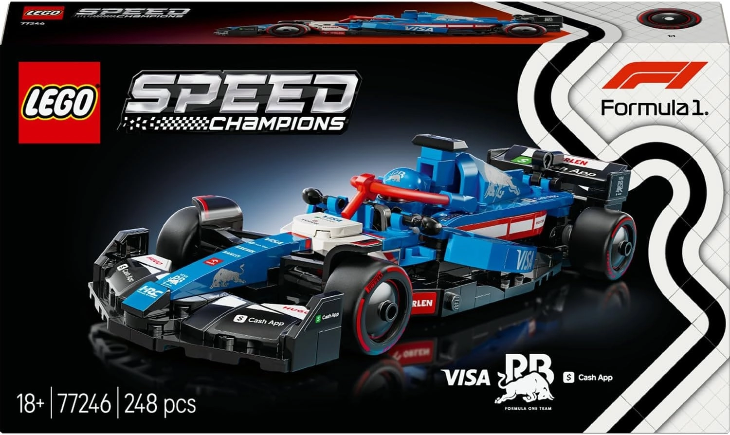 LEGO Speed Champions Visa Cash App RB VCARB 01 F1 Yarış Arabası 77246