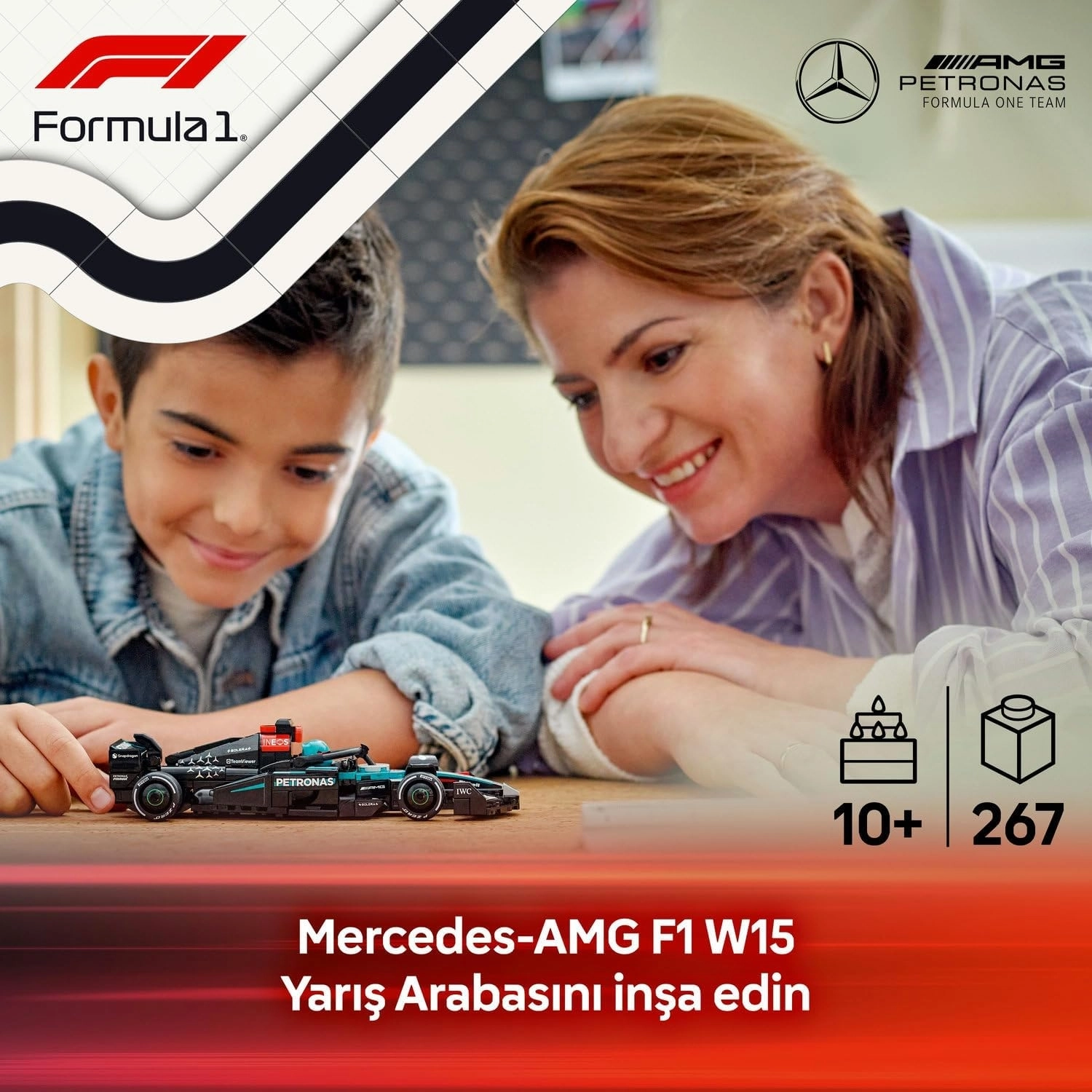 LEGO Speed Champions Mercedes-AMG F1 W15 Yarış Arabası 77244 