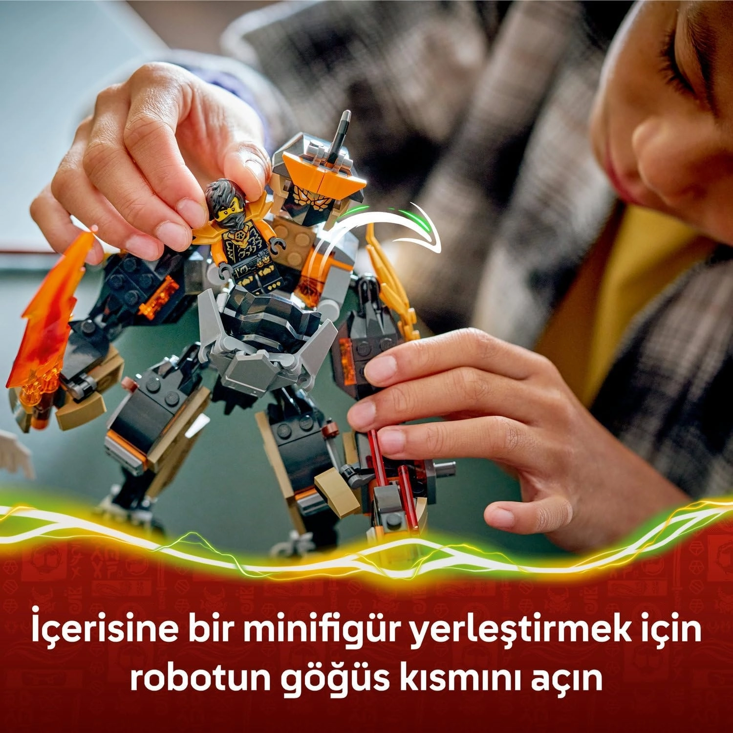 LEGO NINJAGO Cole’un Görev Robotu ve Ejderha Zane 71854