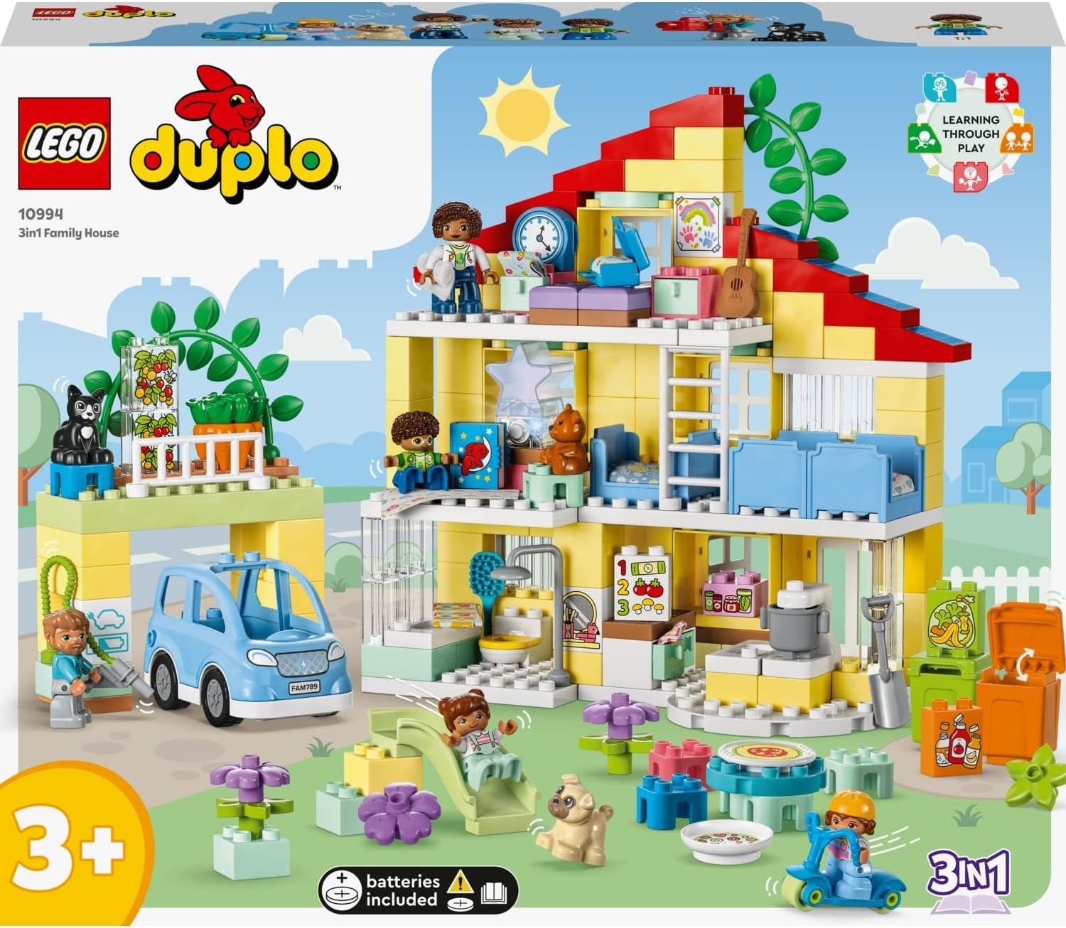 LEGO® DUPLO® Kasabası 3’ü 1 Arada Aile Evi 10994
