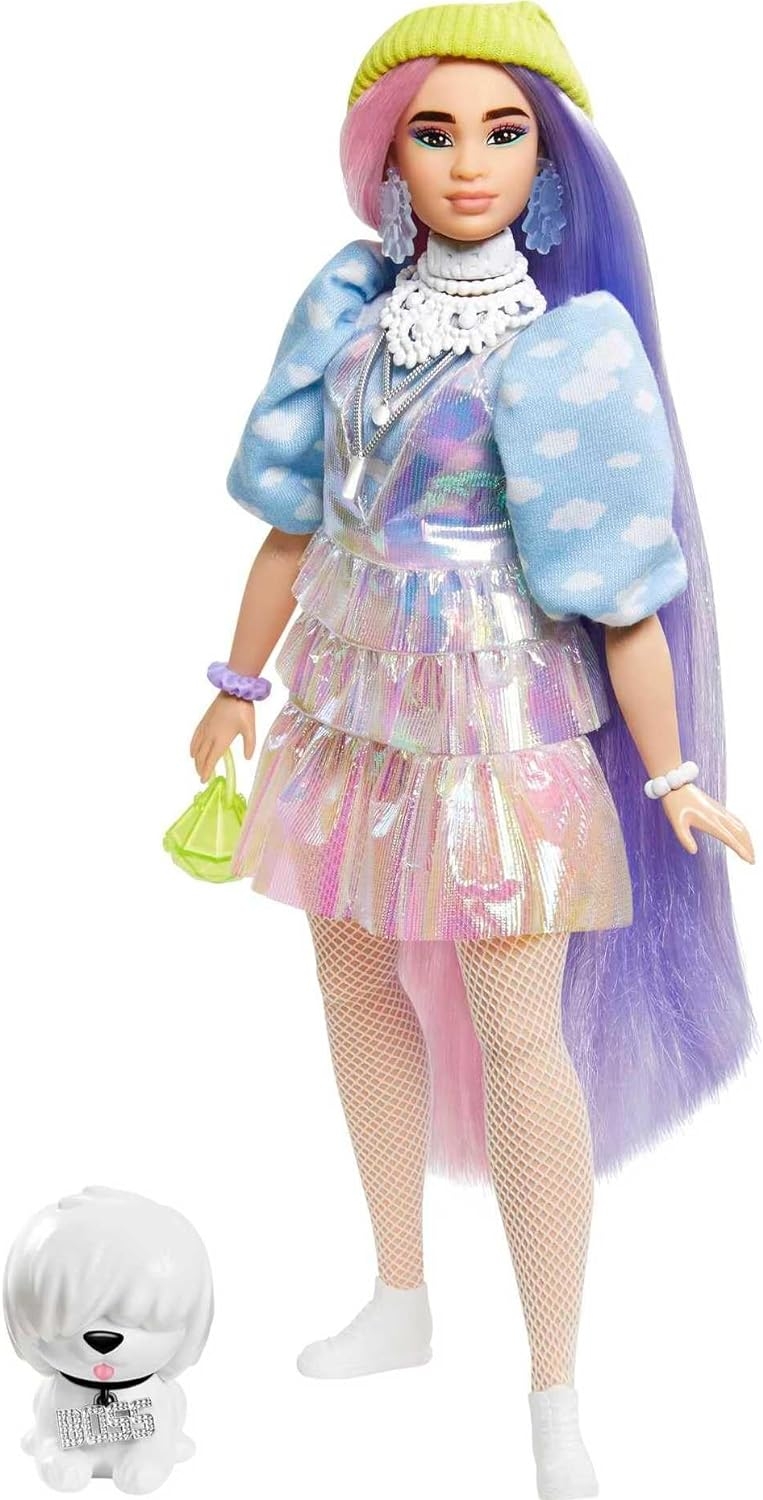 Barbie Extra Rengarenk Saçlar Bebeği GVR05