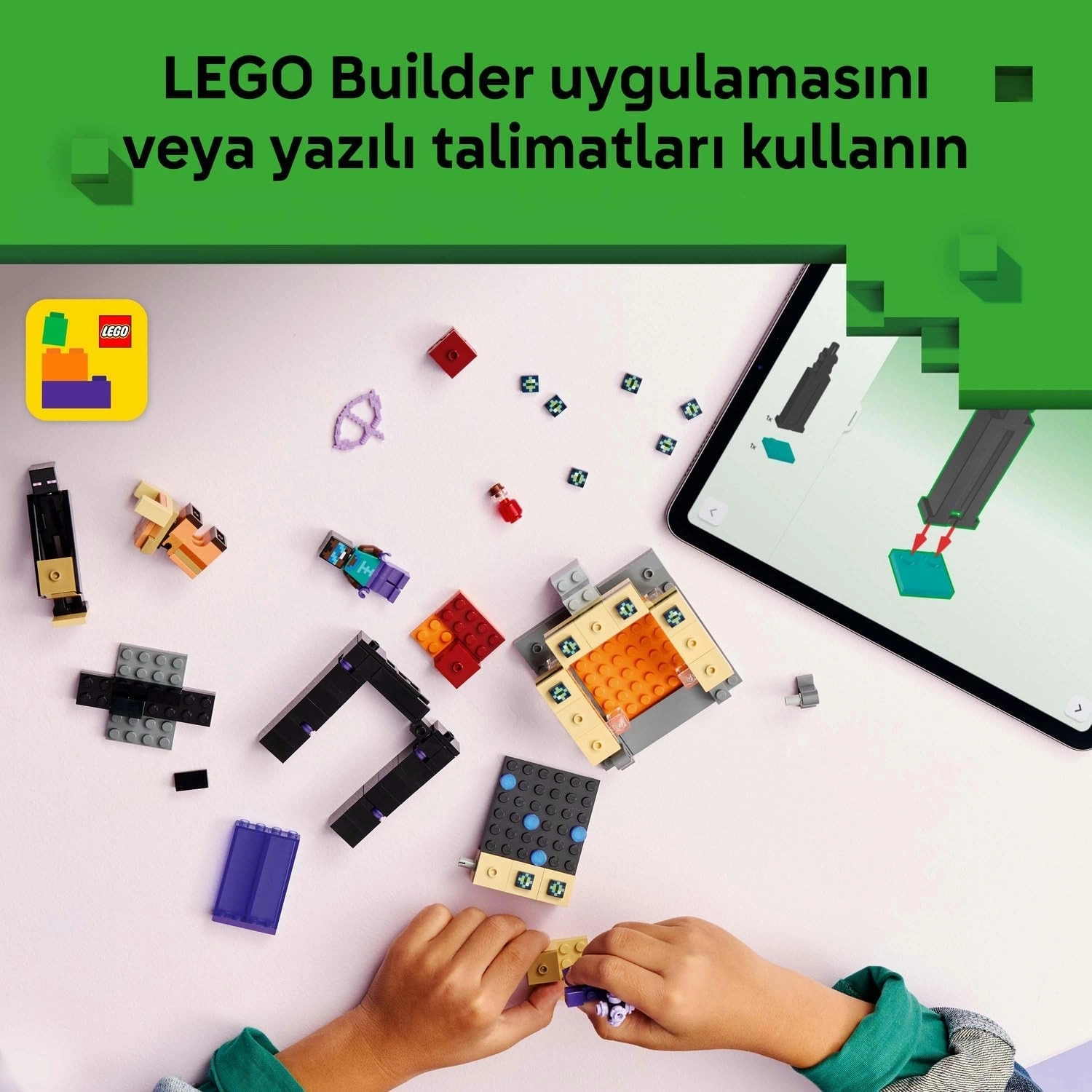 LEGO Minecraft Nether ve End Geçidi Yolculuğu 21584