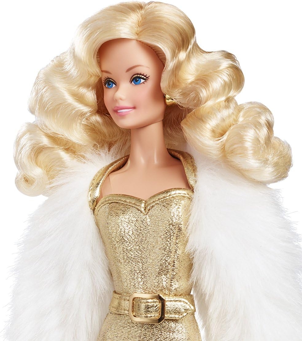 Barbie Golden Dream Superstar Metalik Altın Koleksiyon Bebeği DGX88
