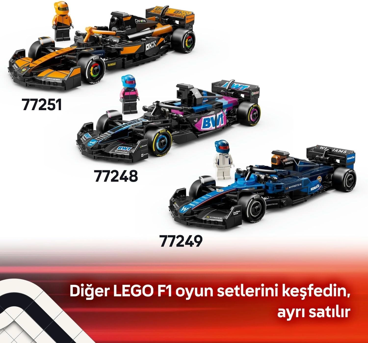 LEGO Speed Champions Mercedes-AMG F1 W15 Yarış Arabası 77244 