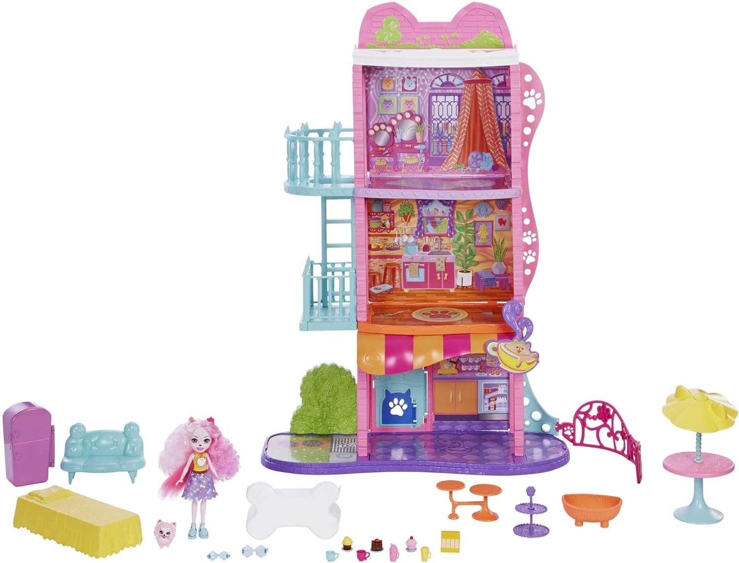 Enchantimals Şehir Evi ve Kafe Oyun Seti HHC18