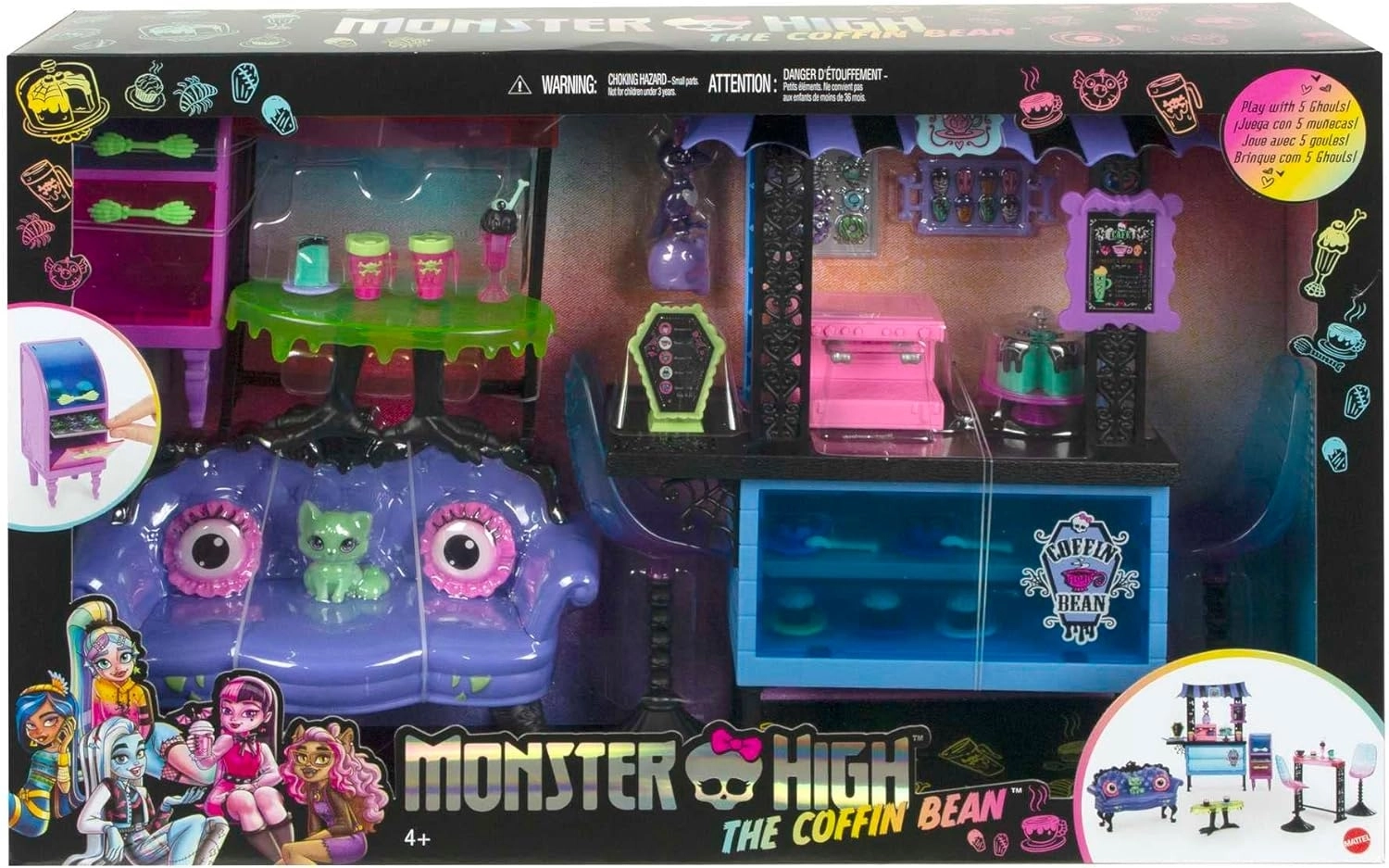 Monster High Coffin Bean Restoran Oyun Seti HHK65