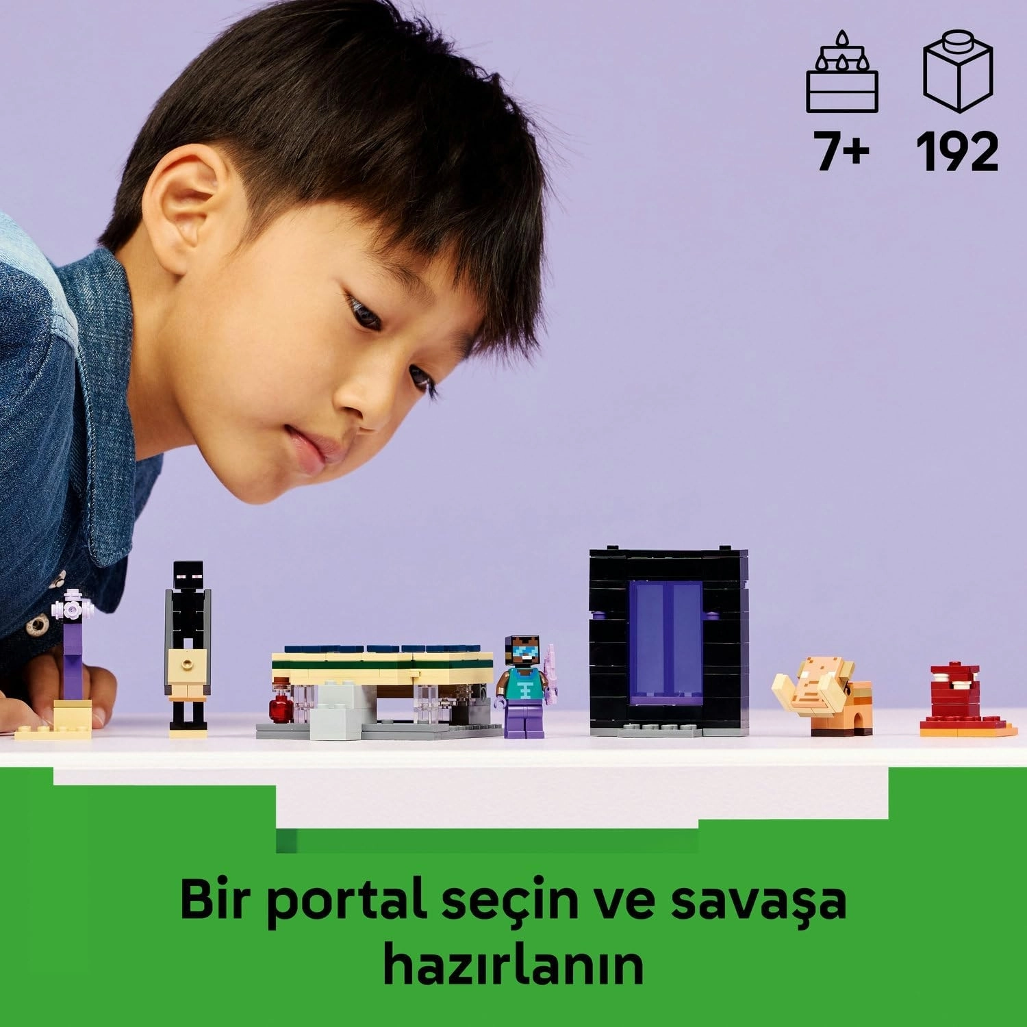 LEGO Minecraft Nether ve End Geçidi Yolculuğu 21584
