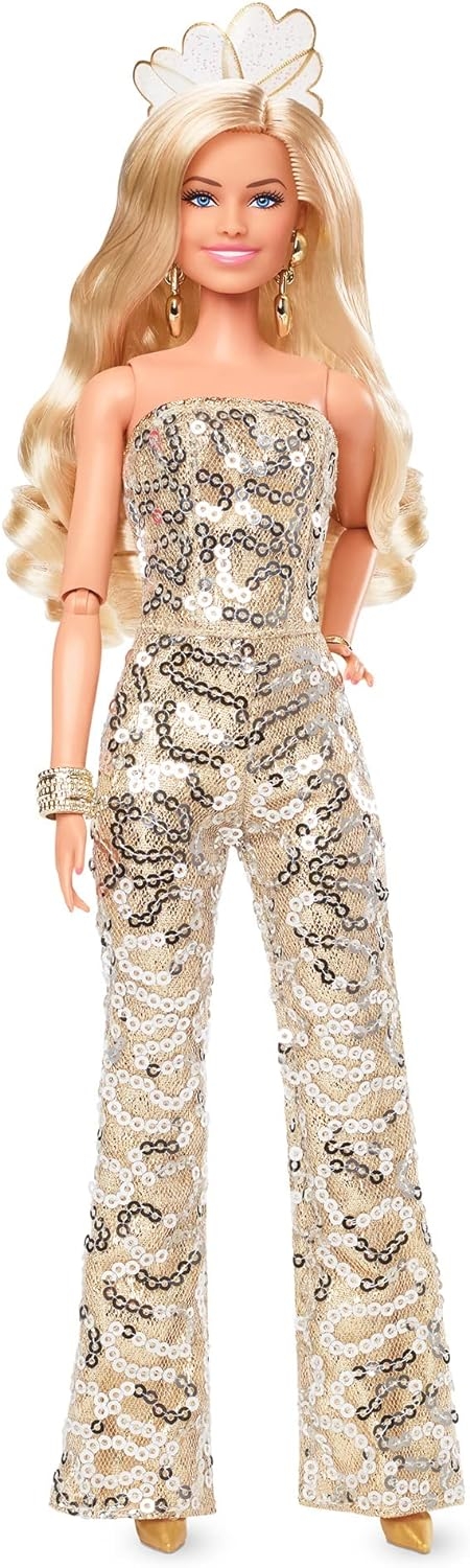Barbie Movie Barbie Gold Tulumlu Bebek HPJ99