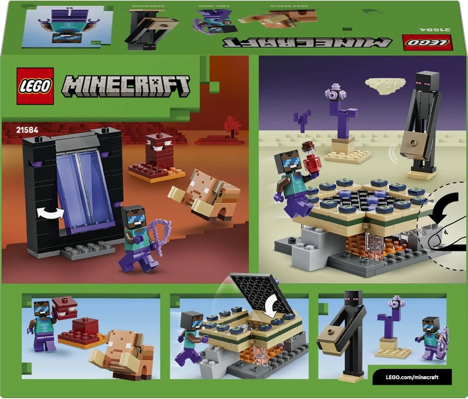 LEGO Minecraft Nether ve End Geçidi Yolculuğu 21584