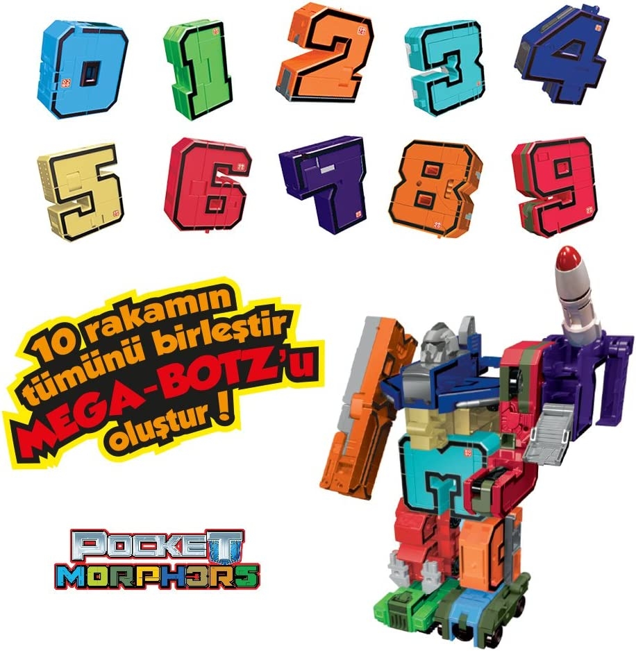 Pocket Morphers Dönüşebilen Numaralar 10’lu Set