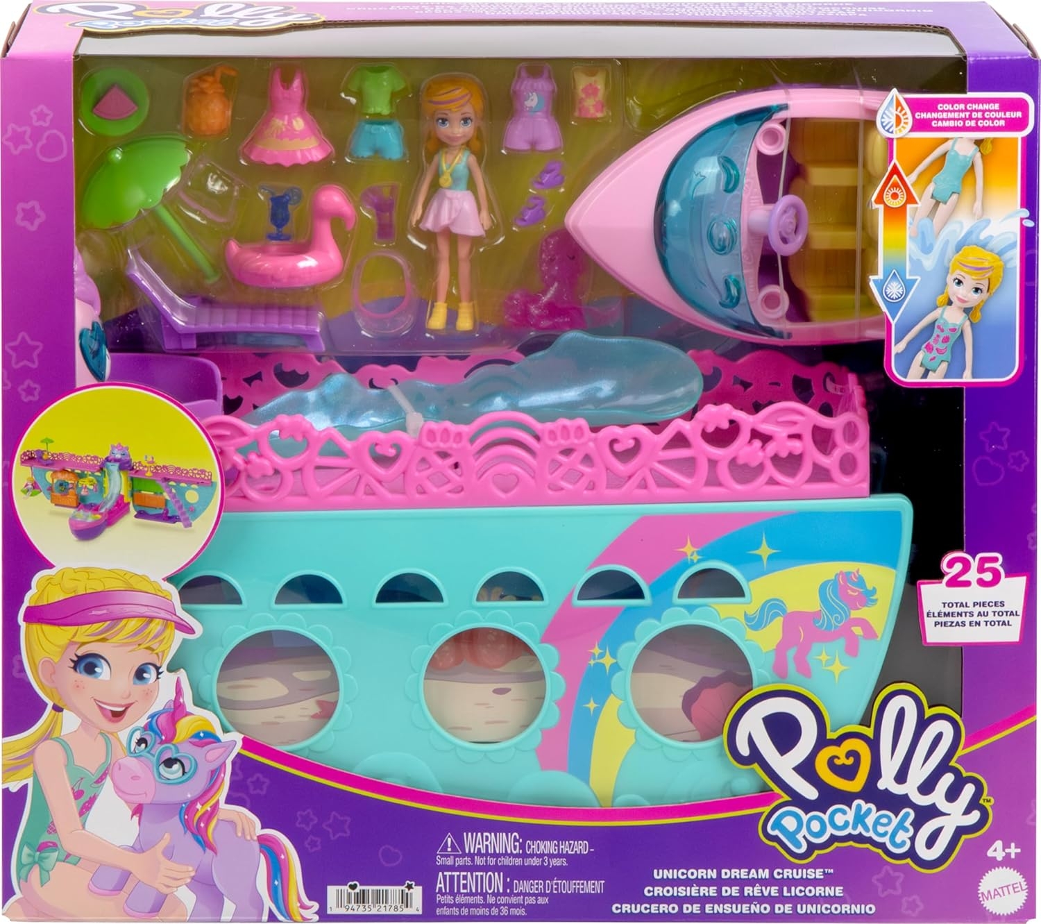 Polly Pocket Unicorn Dream Cruise Oyun Seti HWP26
