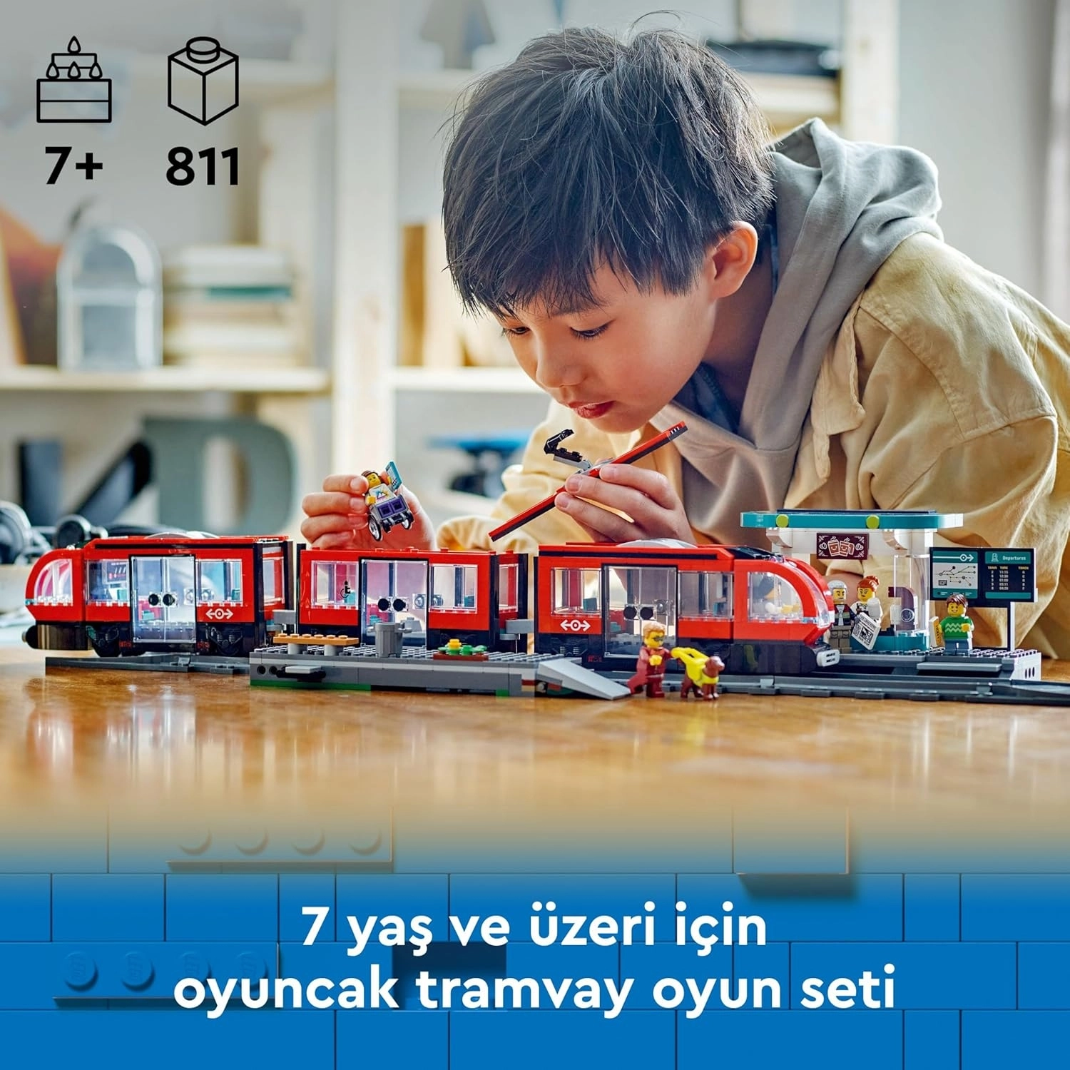 LEGO City Şehir Merkezi Tramvay İstasyonu 60423