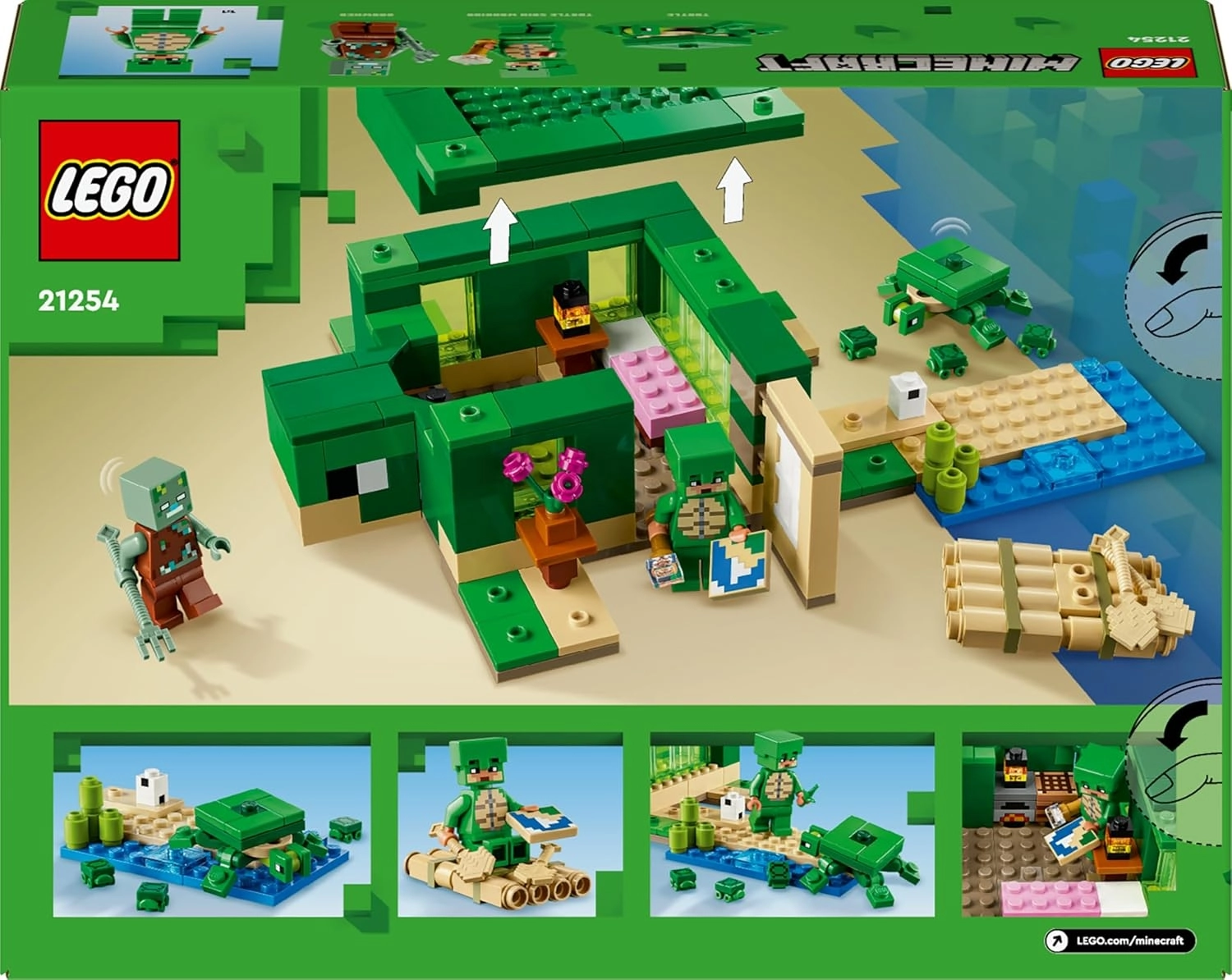 LEGO Minecraft Kaplumbağa Plaj Evi 21254