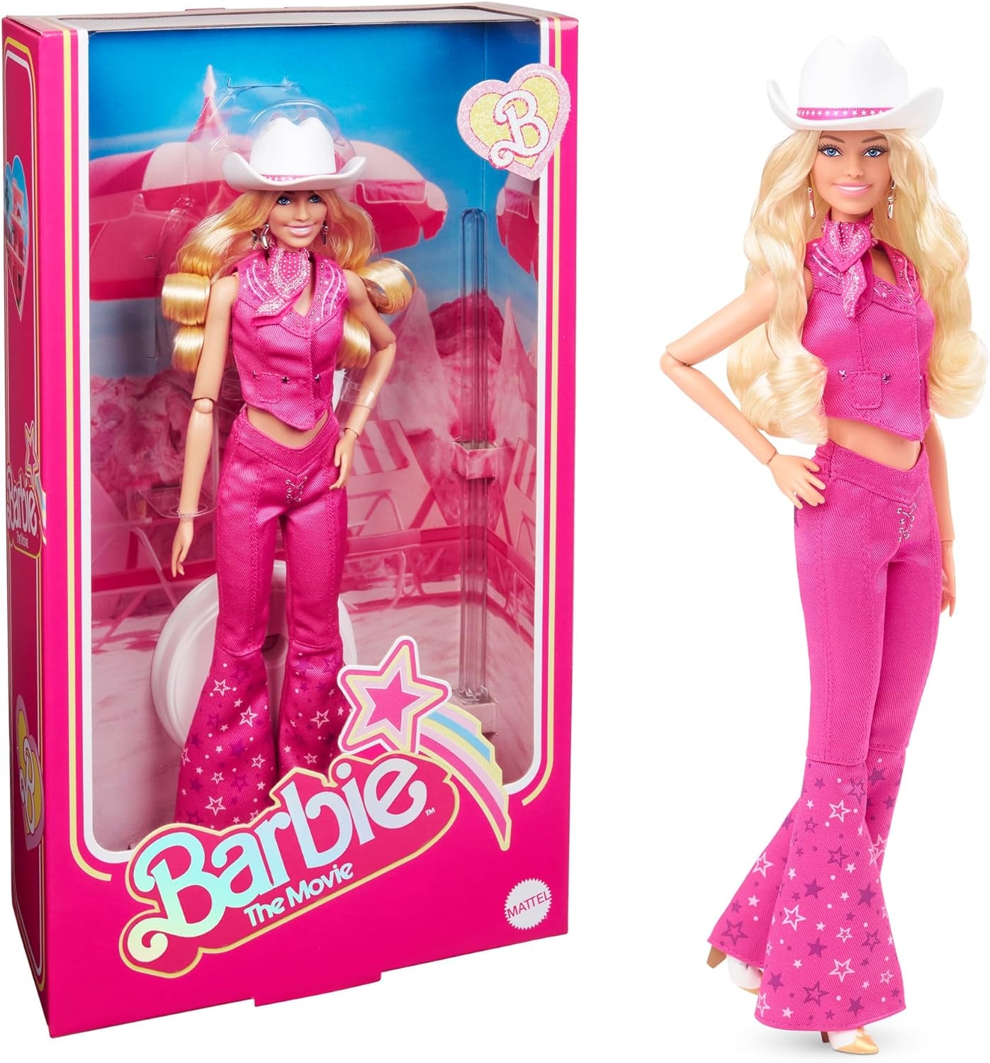 Barbie Movie Pembe Kovboy Kıyafetli Bebek HPK00