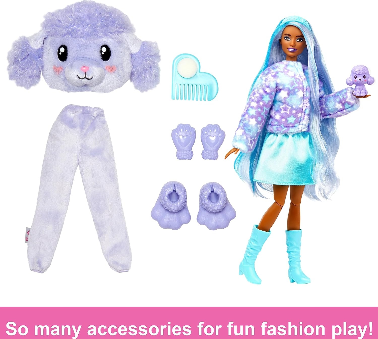 Barbie Cutie Reveal Bebekler Barbie Sevimli Kostümler Serisi - Köpekçik HKR05