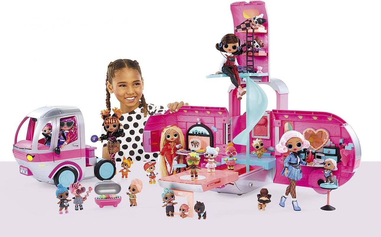 L.O.L Sürpriz Lol OMG Glamper Moda Karavan 4 in 1 Bebek Oyun Seti 