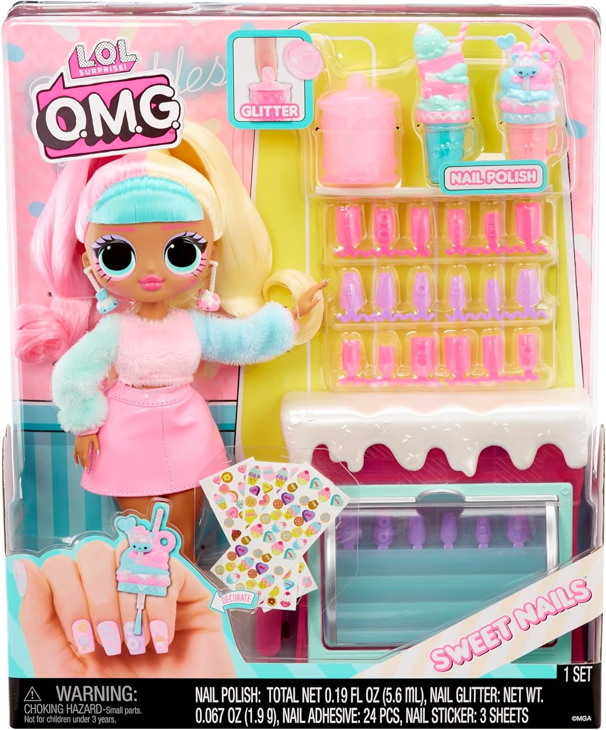 LOL Surprise OMG Sweet Nails Candylicious Sprinkles Tatlı Dükkanı