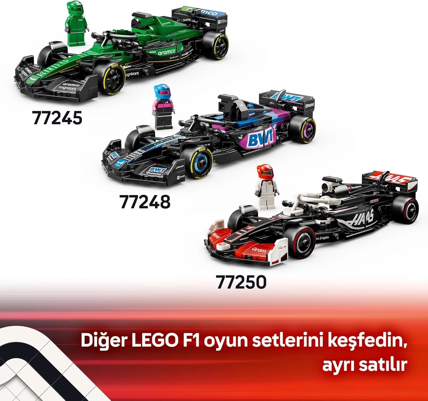LEGO Speed Champions Ferrari SF-24 F1 Yarış Arabası 77242