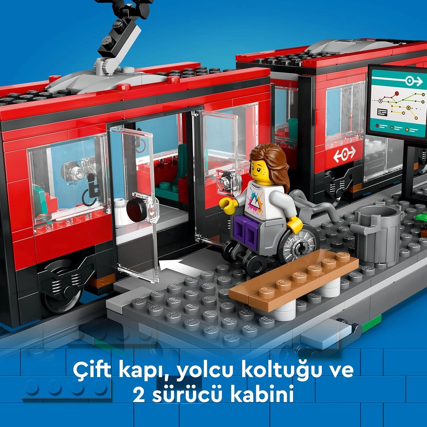 LEGO City Şehir Merkezi Tramvay İstasyonu 60423