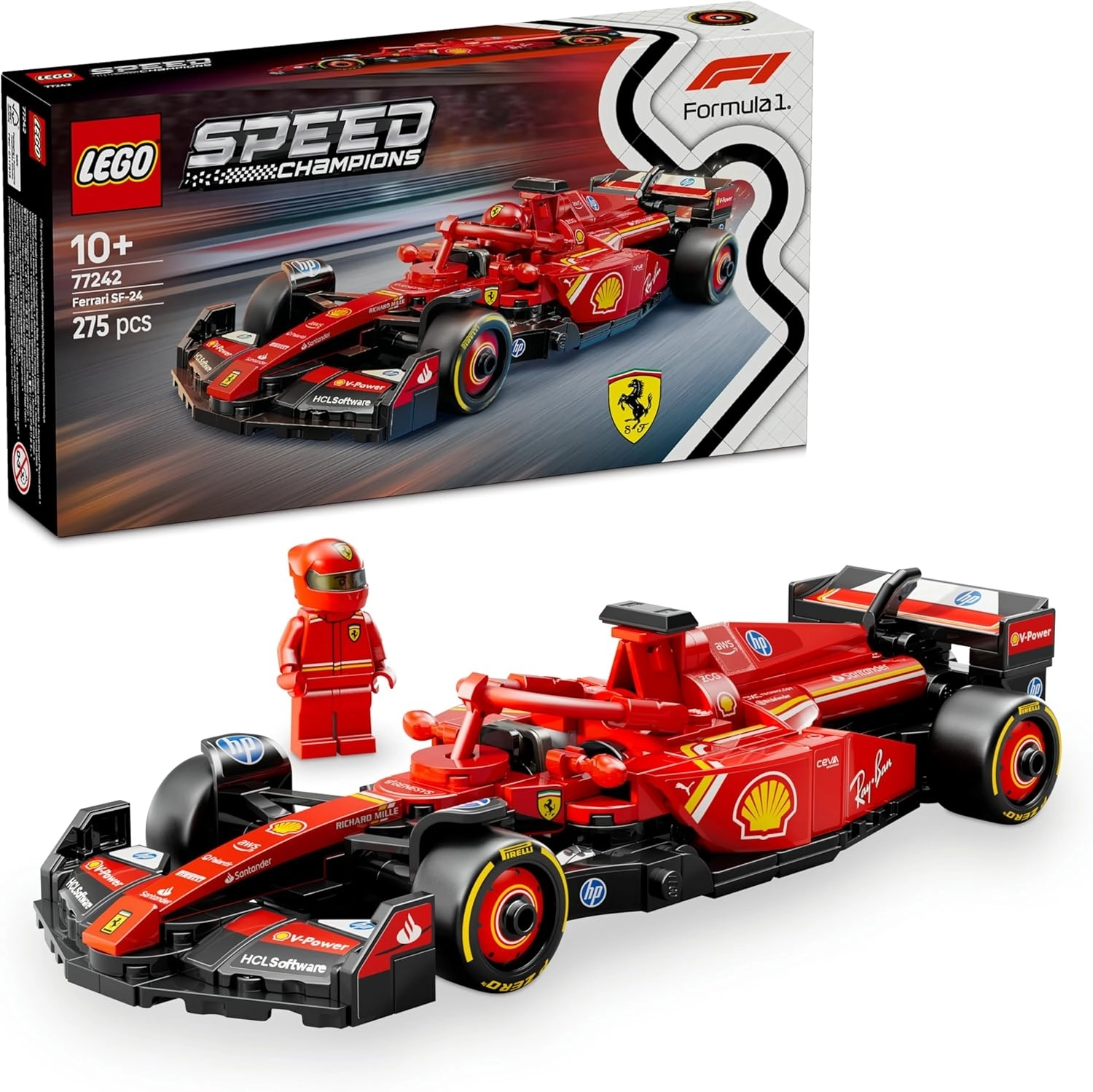 LEGO Speed Champions Ferrari SF-24 F1 Yarış Arabası 77242