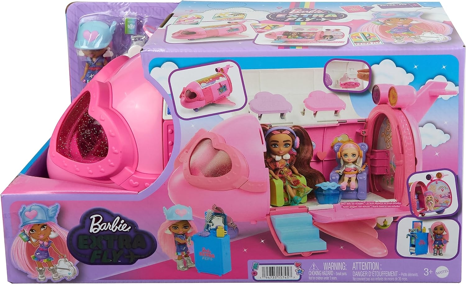 Barbie Extra Jet ve Extra Mini Minis Oyun Seti HPF72