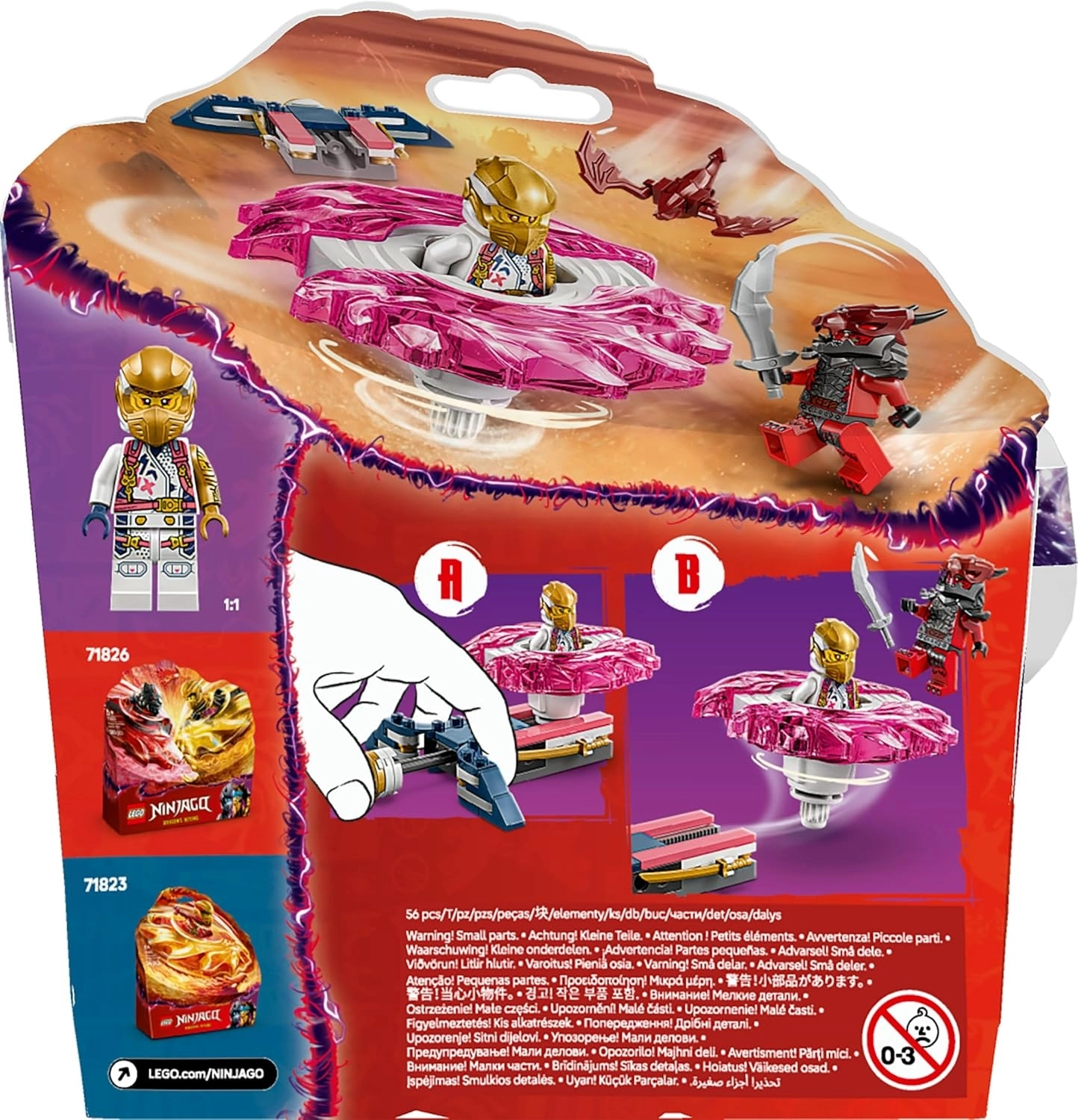 LEGO NINJAGO Sora’nın Ejderha Spinjitzu Topacı 71824