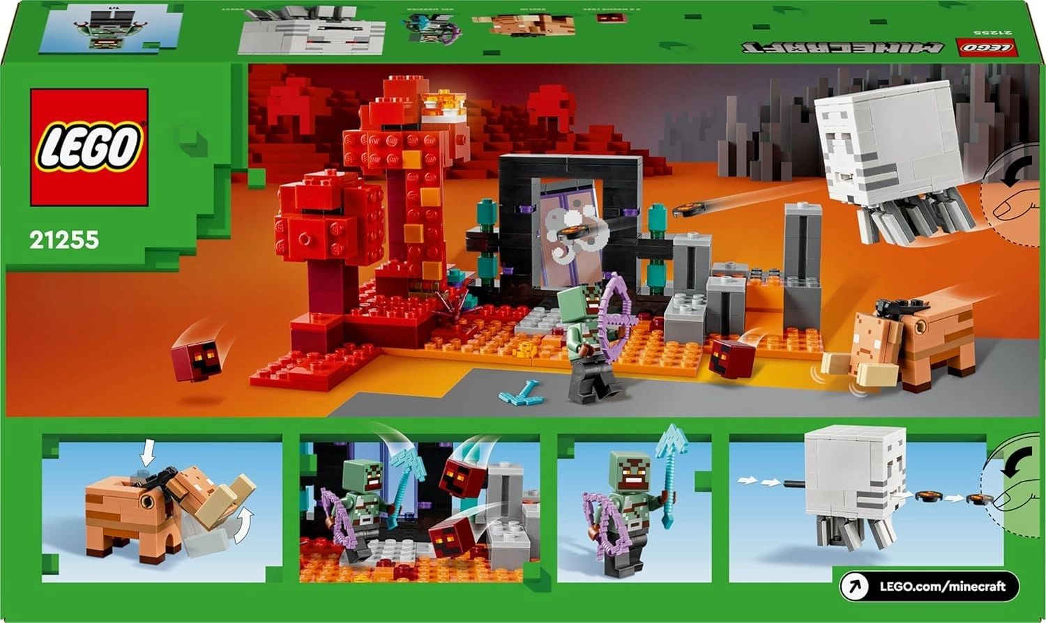 LEGO Minecraft Nether Geçidi Pususu 21255