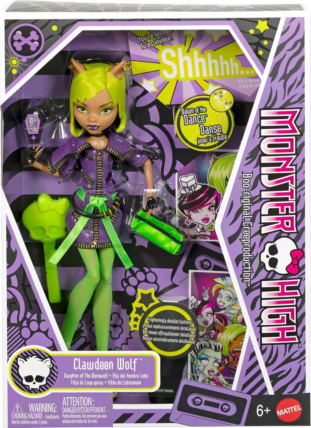 Monster High Dawn Of The Dance Clawdeen Wolf JKM45