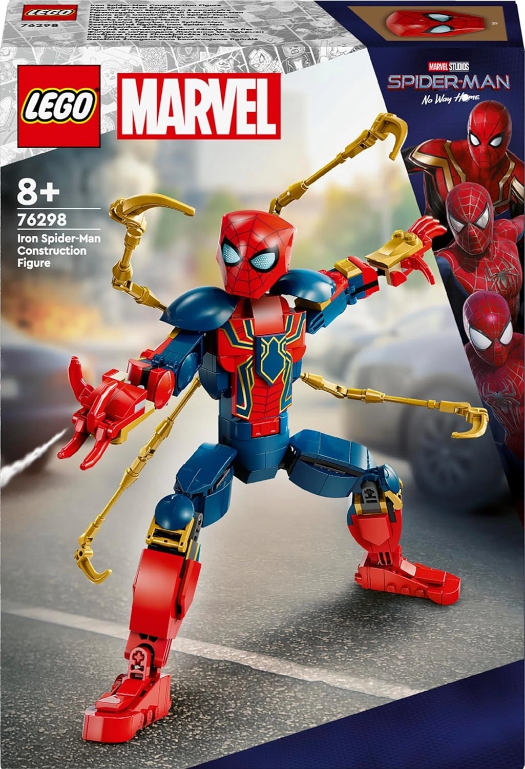 LEGO Marvel Iron Örümcek Adam Yapım Figürü 76298