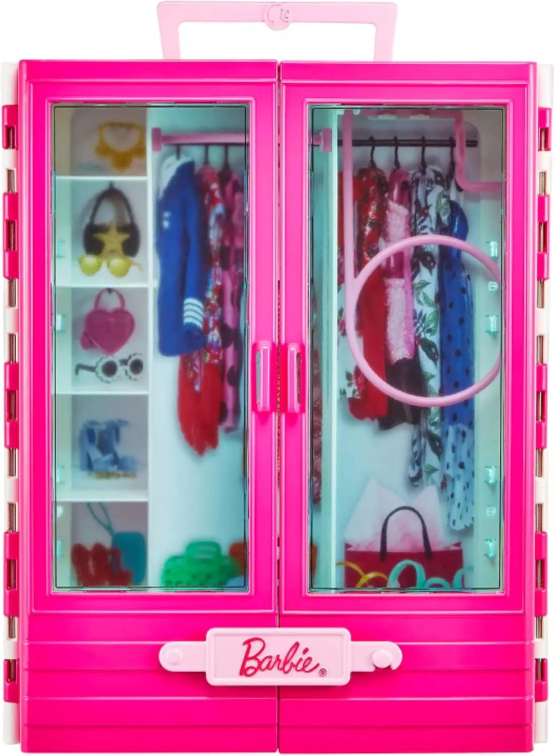 Barbie ve Ken Bebekler Araç ve Kıyafet Dolabı Oyun Seti GVK05