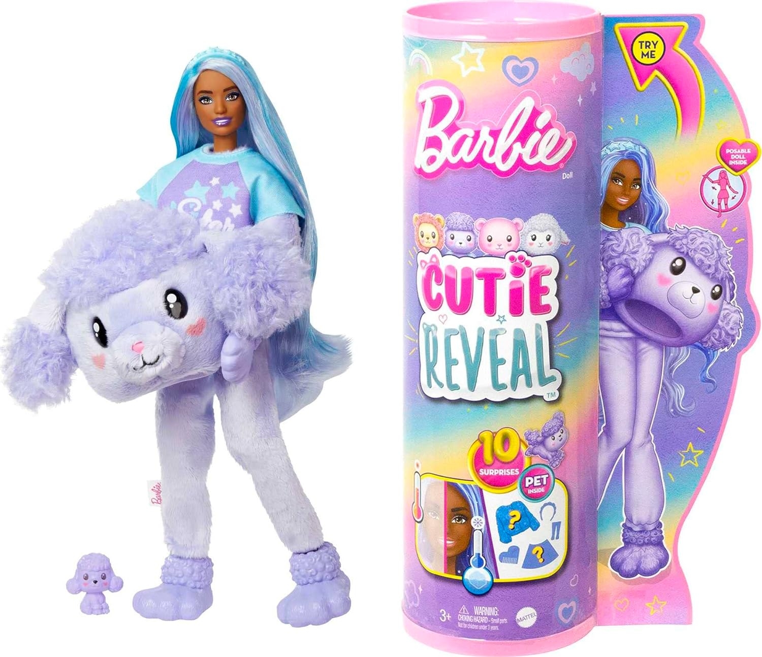 Barbie Cutie Reveal Bebekler Barbie Sevimli Kostümler Serisi - Köpekçik HKR05