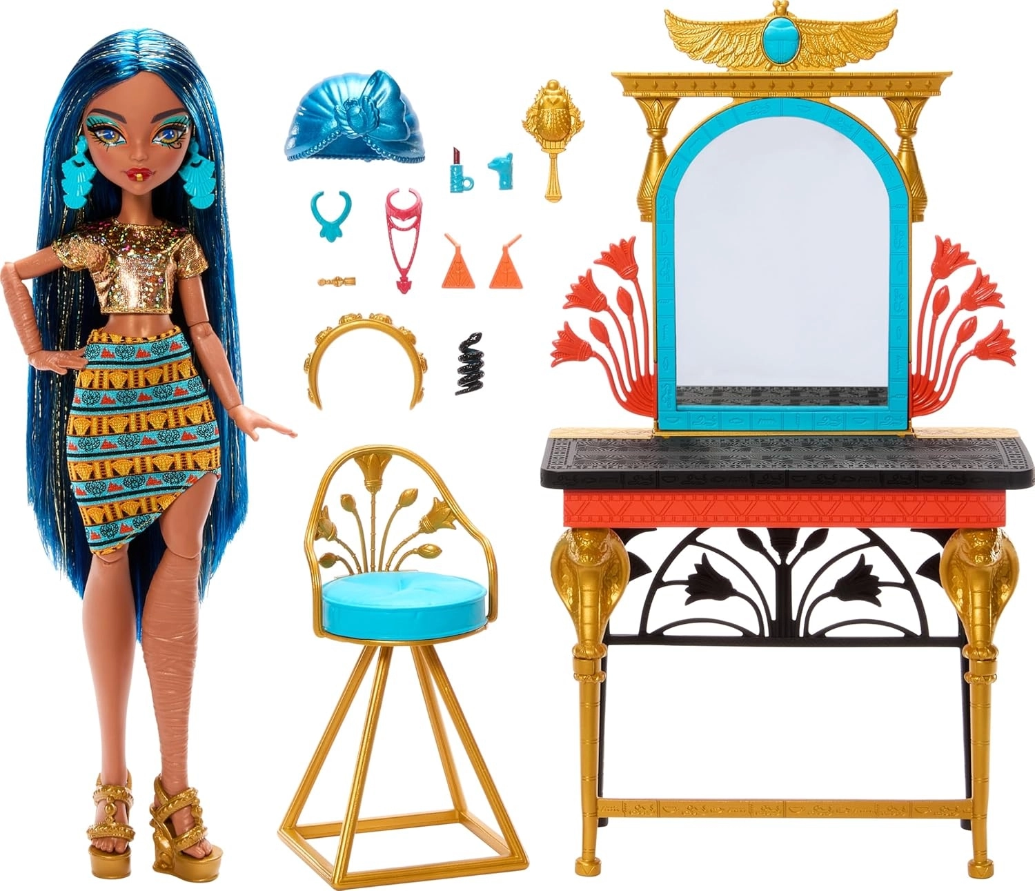 Monster High Cleo’nun Havalı Bakım Günü Oyun Seti HXH96