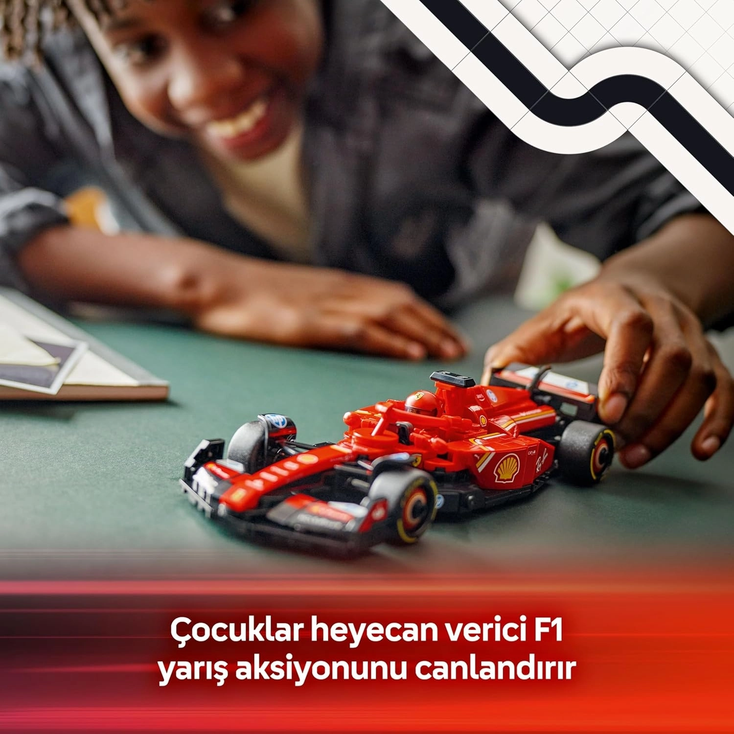 LEGO Speed Champions Ferrari SF-24 F1 Yarış Arabası 77242