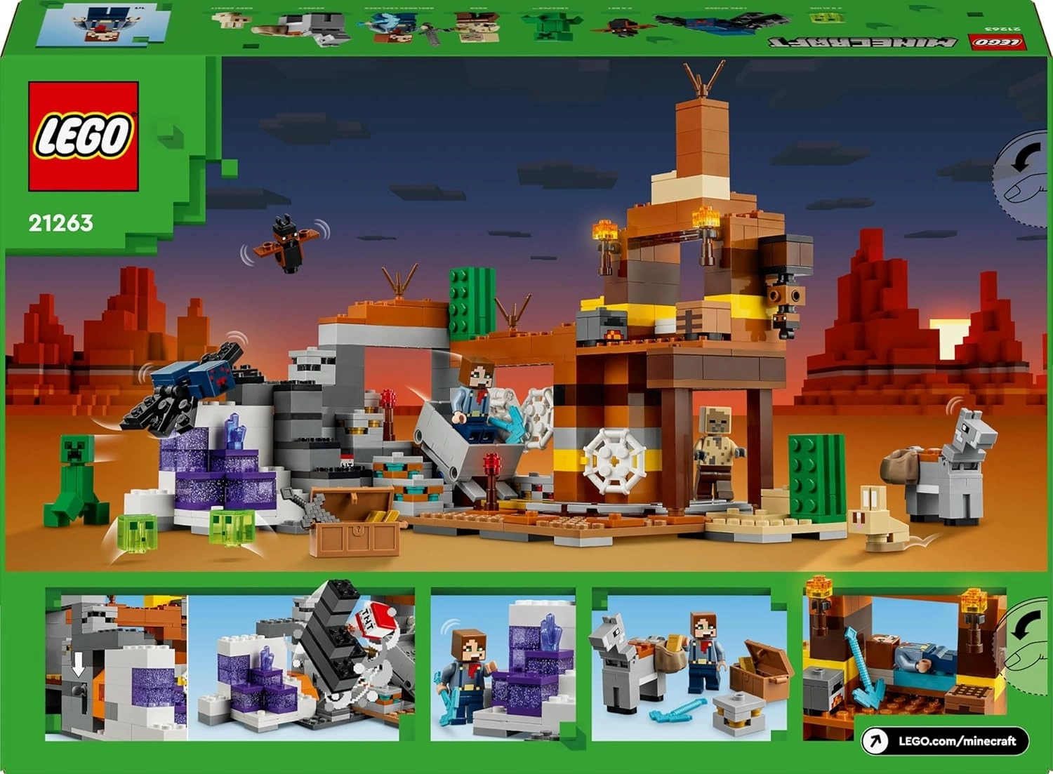LEGO Minecraft Çorak Arazi Maden Kuyusu 21263