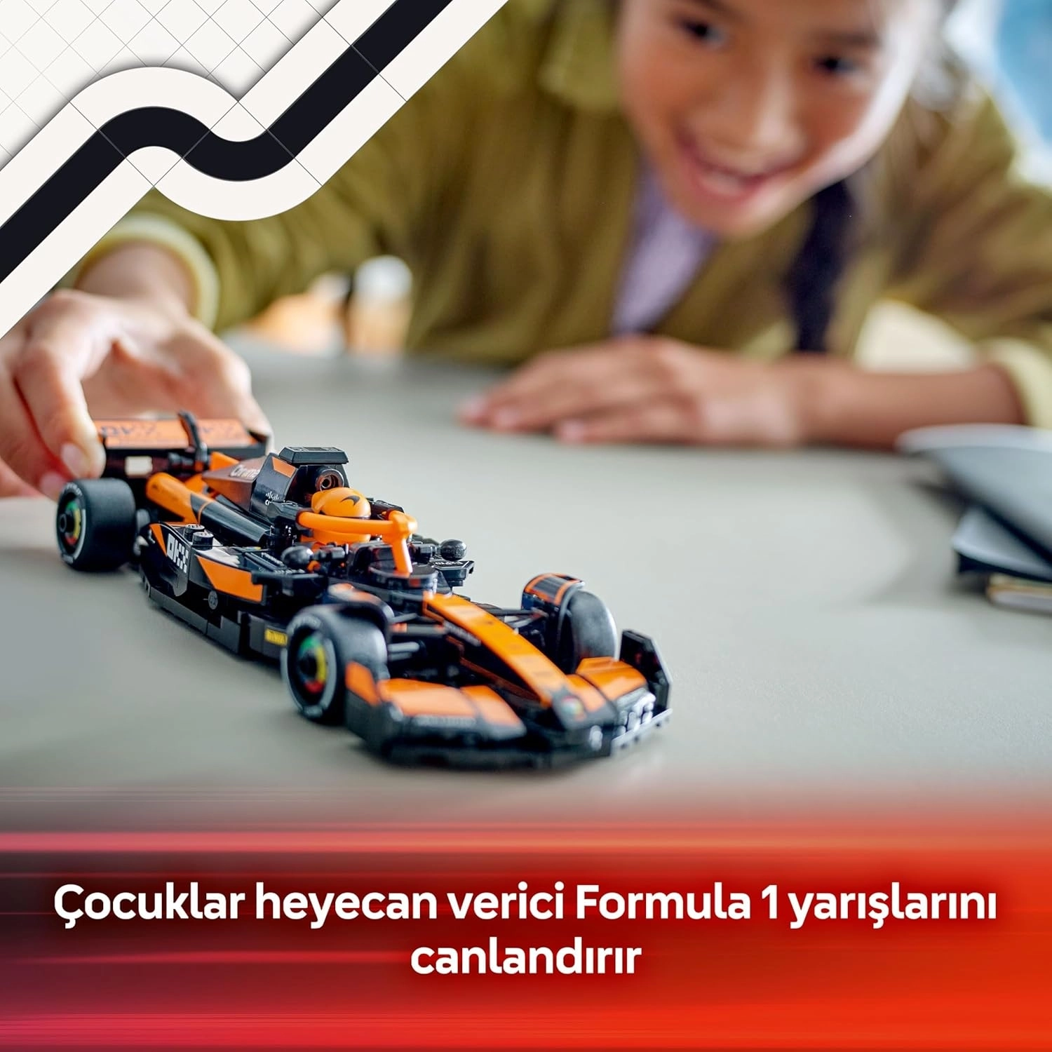LEGO Speed Champions McLaren F1 Team MCL38 Yarış Arabası 77251