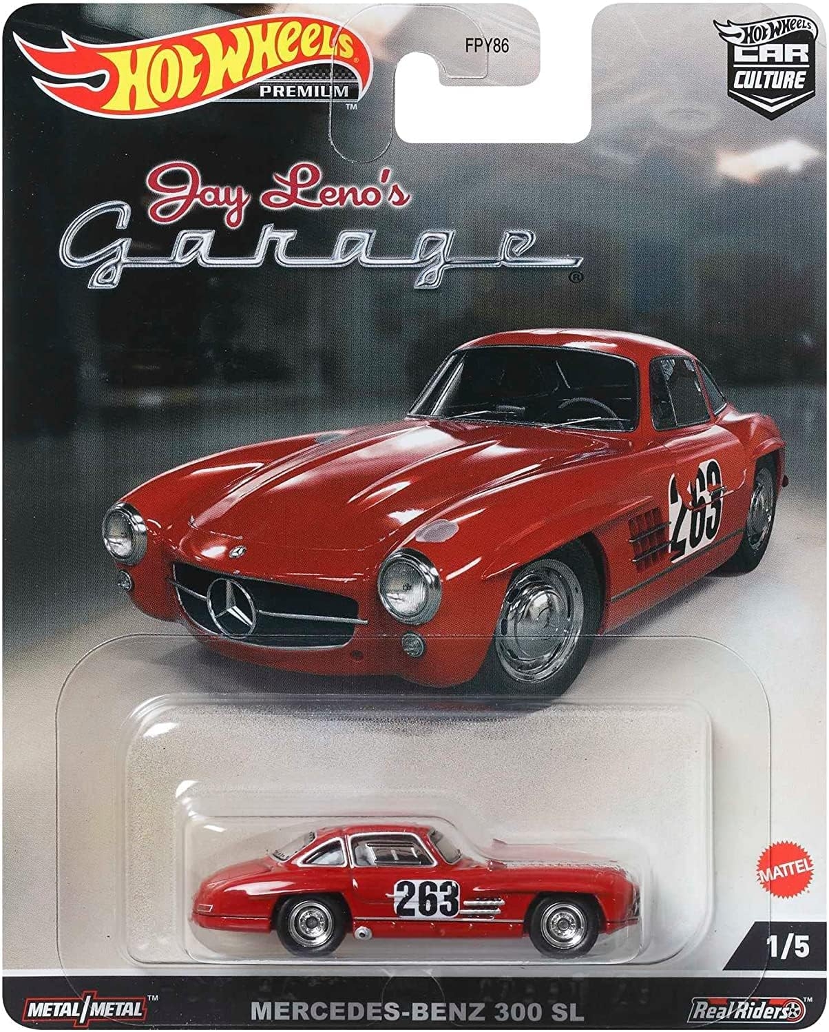 Hot Wheels Premium Car Culture Jay Leno’s Mercedes Benz 300 SL HCK07