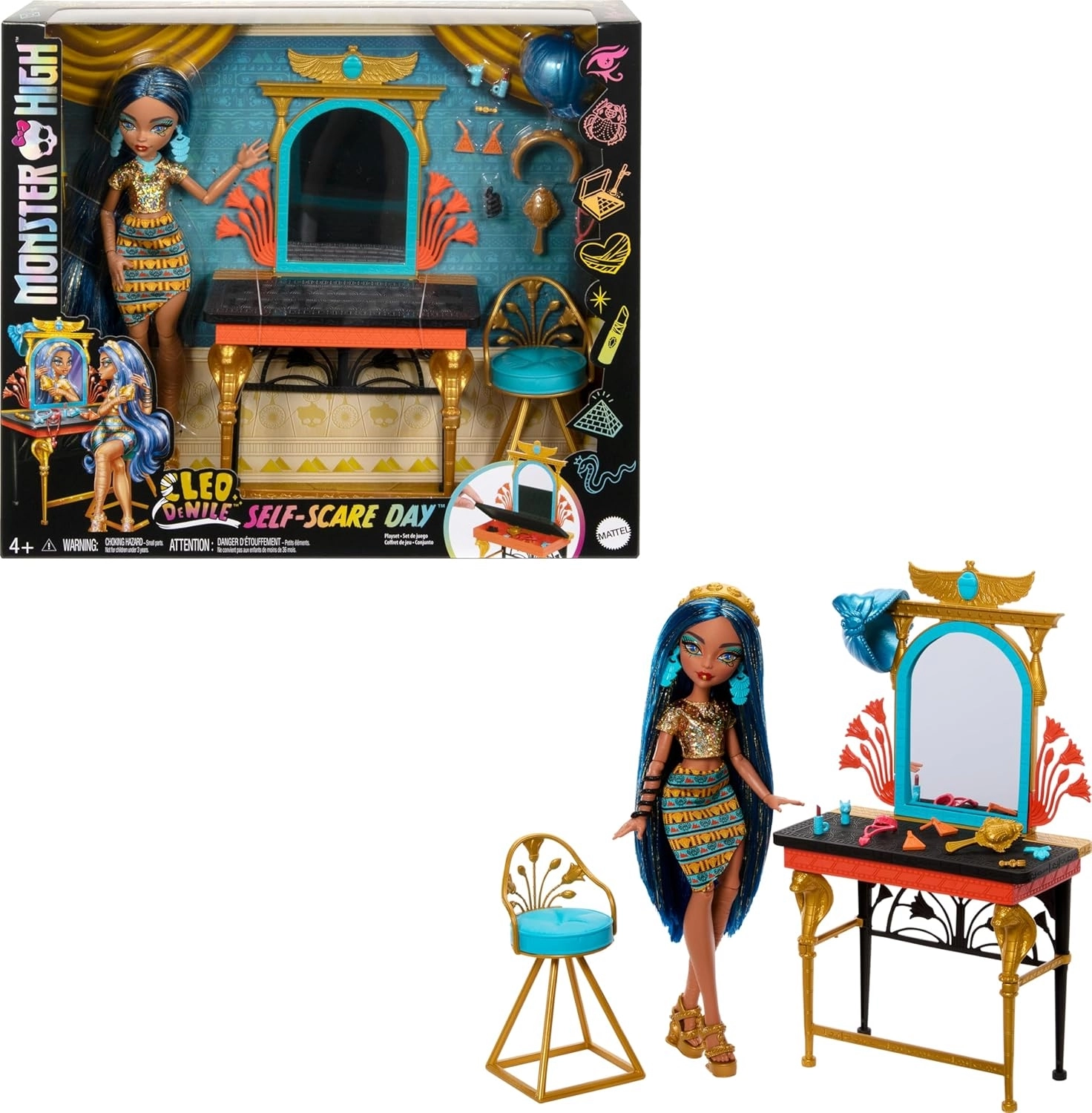 Monster High Cleo’nun Havalı Bakım Günü Oyun Seti HXH96