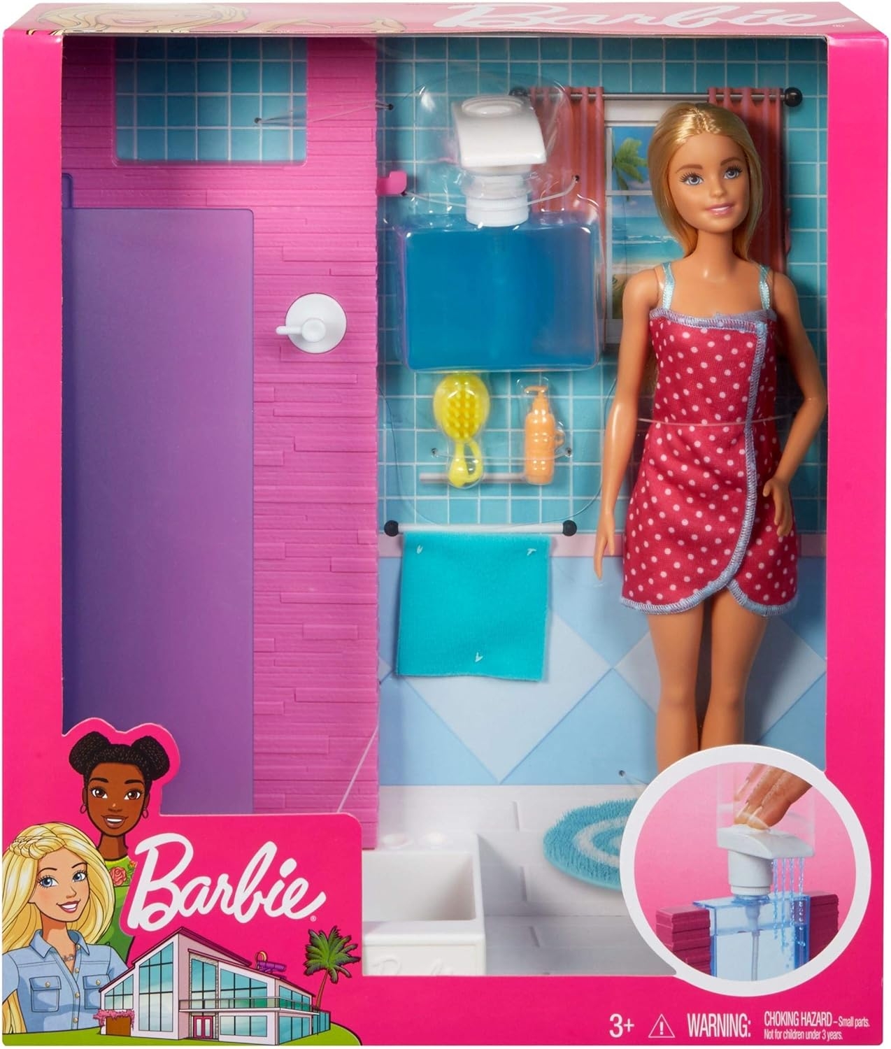 Barbie Banyo Oyun Seti ve Duş FXG51
