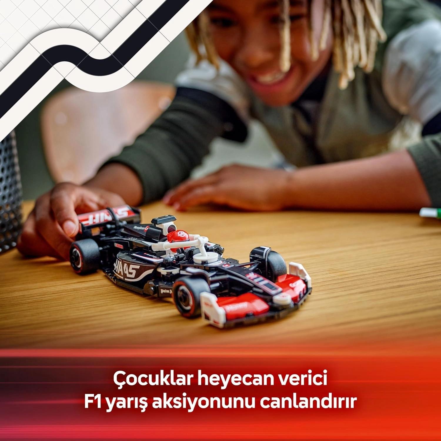 LEGO Speed Champions MoneyGram Haas F1 Team VF-24 Yarış Arabası 77250