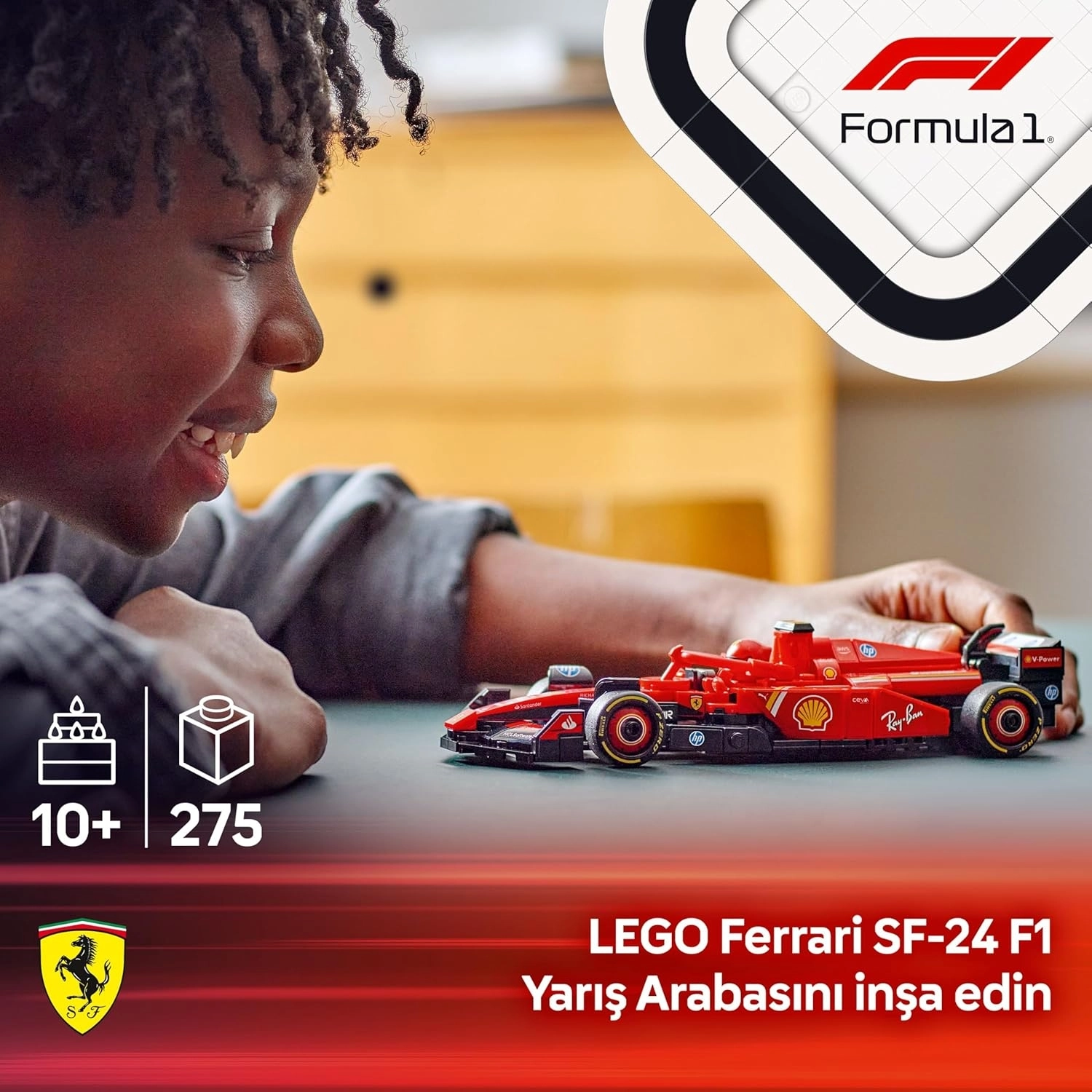 LEGO Speed Champions Ferrari SF-24 F1 Yarış Arabası 77242