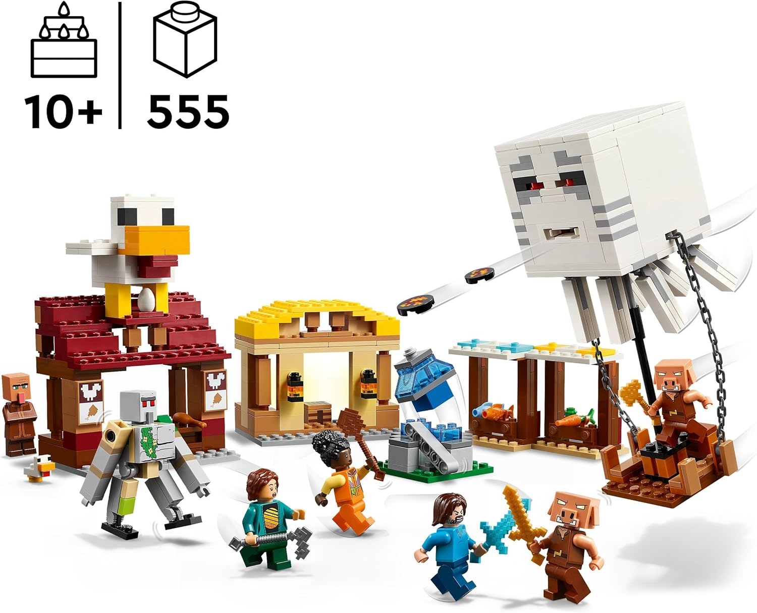 LEGO Minecraft Hortlak Balon Köy Saldırısı 21273