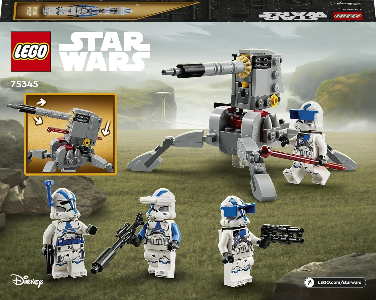LEGO® Star Wars# 501. Klon Trooperlar Savaş Paketi 75345