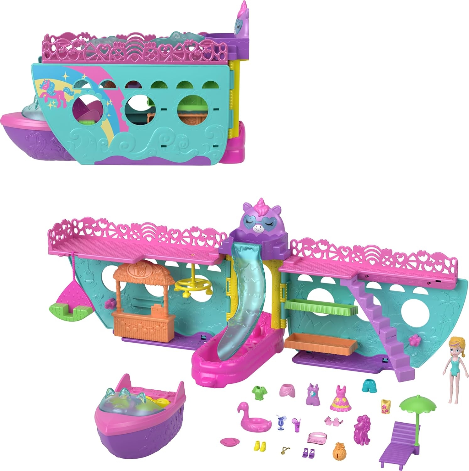 Polly Pocket Unicorn Dream Cruise Oyun Seti HWP26