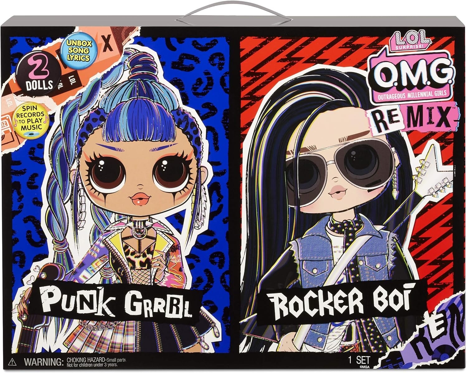 LOL Sürpriz OMG Remix Moda Bebekleri - Rocker Boi ve Punk Grrl - 2’li Paket