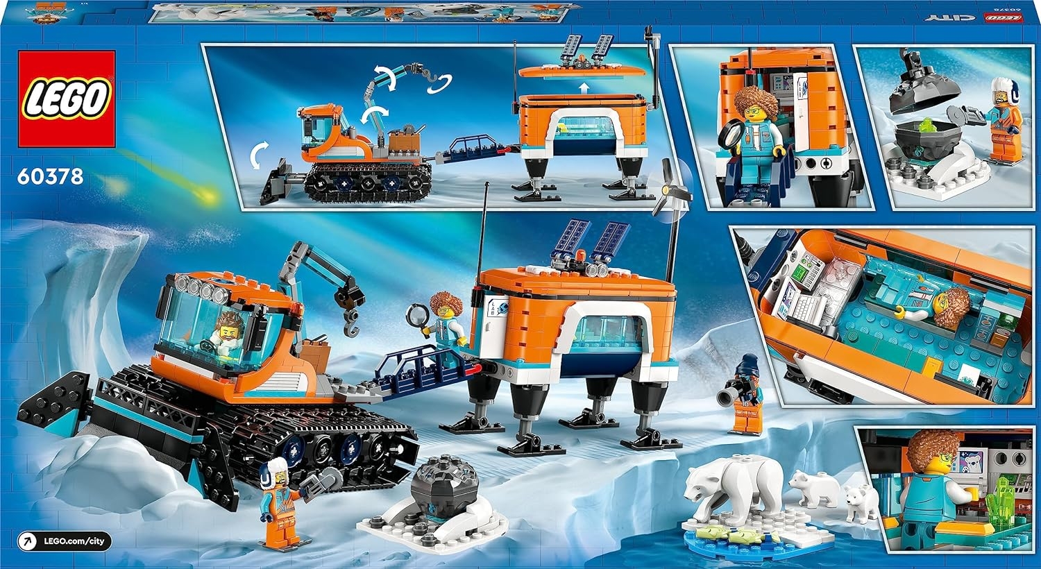 LEGO City Kutup Keşif Kamyonu ve Mobil Laboratuvarı 60378