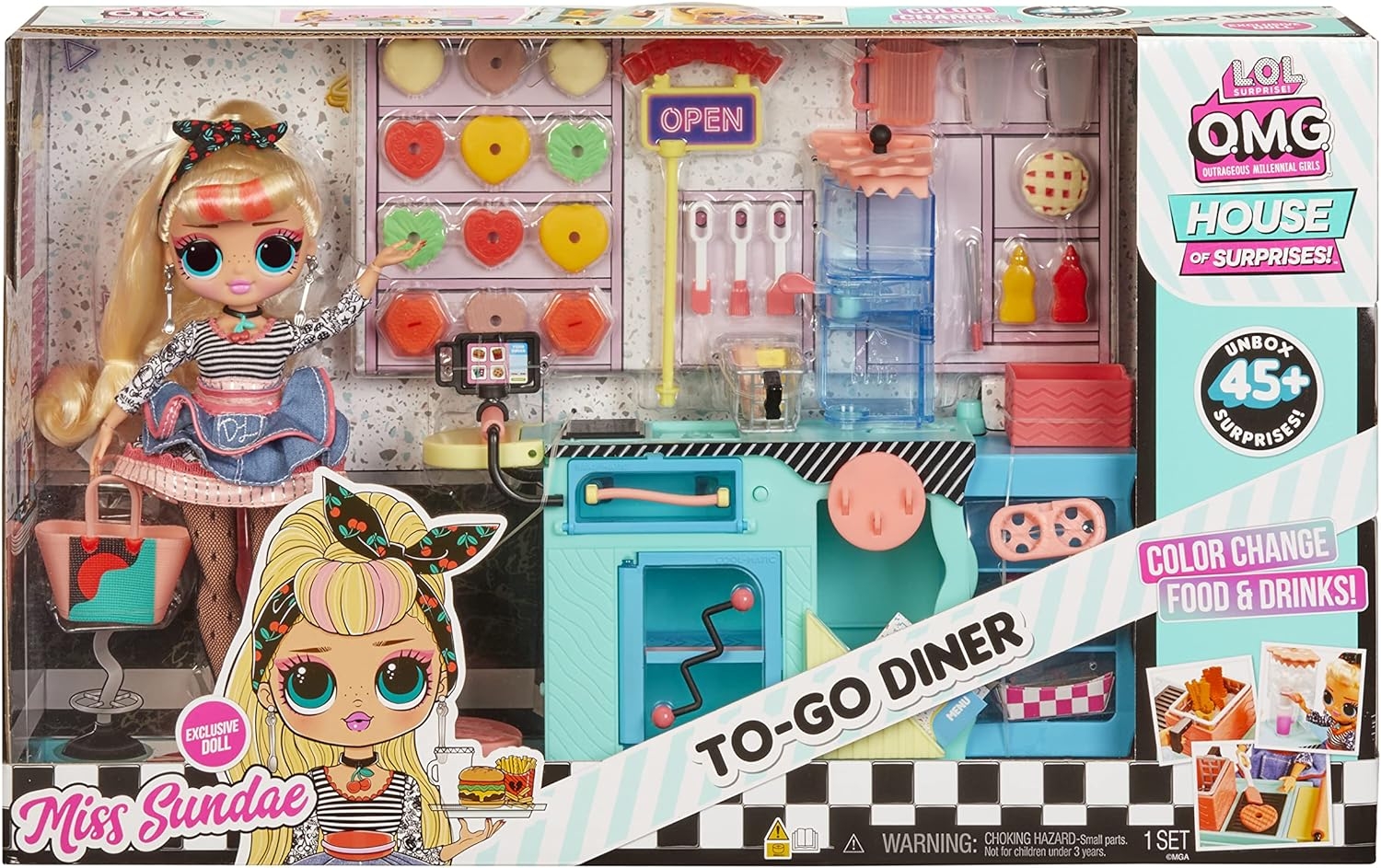 Lol Surprise Omg To-Go Diner Miss Sundae Lokanta Oyun Seti