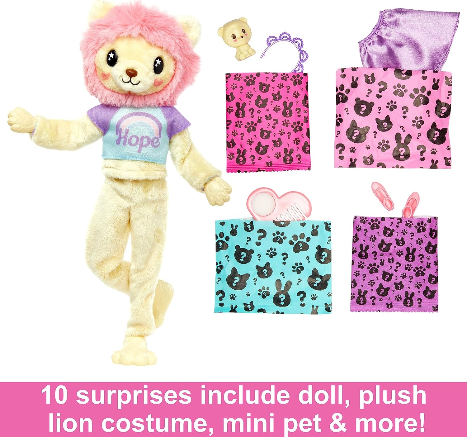 Barbie Cutie Reveal Bebekler Barbie Sevimli Kostümler Serisi - Aslan HKR06